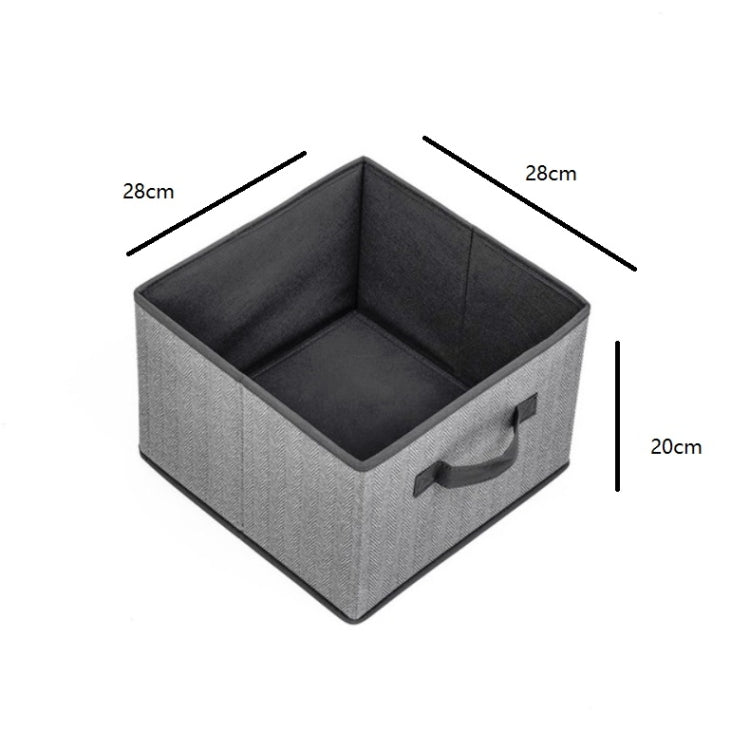 Non-woven Drawer Storage Box Square Uncovered Clothing Debris Sorting Box, Capacity:16L