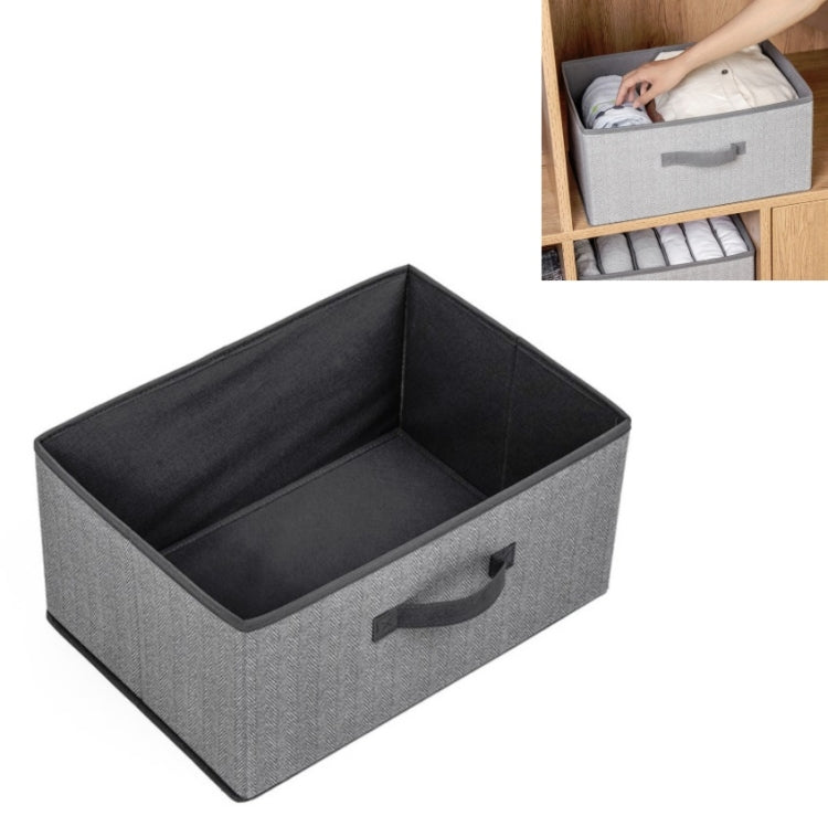 Non-woven Drawer Storage Box Square Uncovered Clothing Debris Sorting Box, Capacity:23L