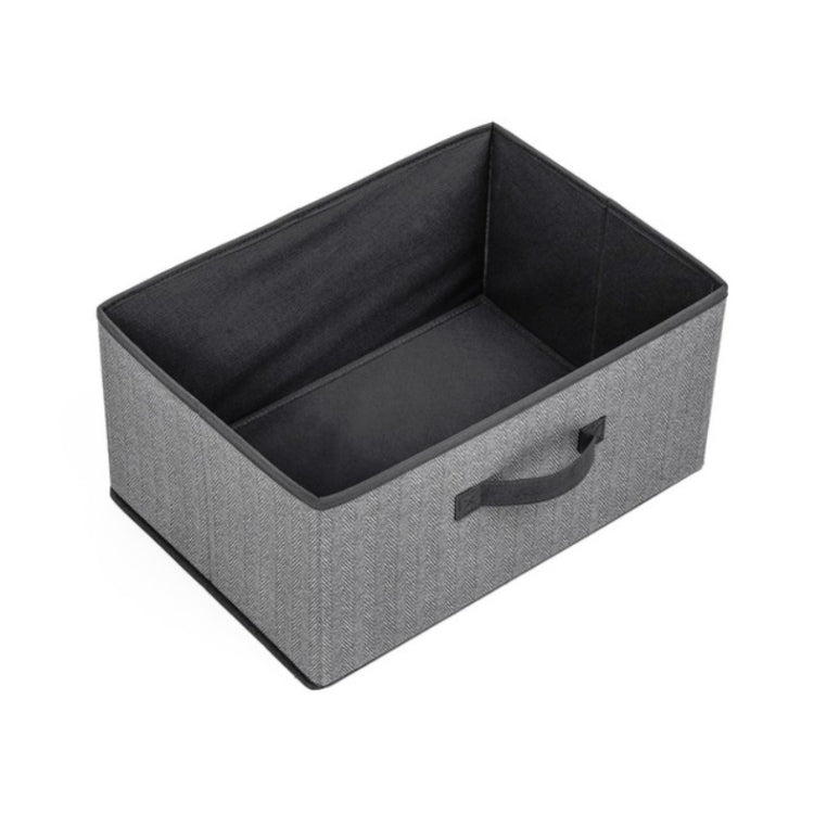 Non-woven Drawer Storage Box Square Uncovered Clothing Debris Sorting Box, Capacity:23L