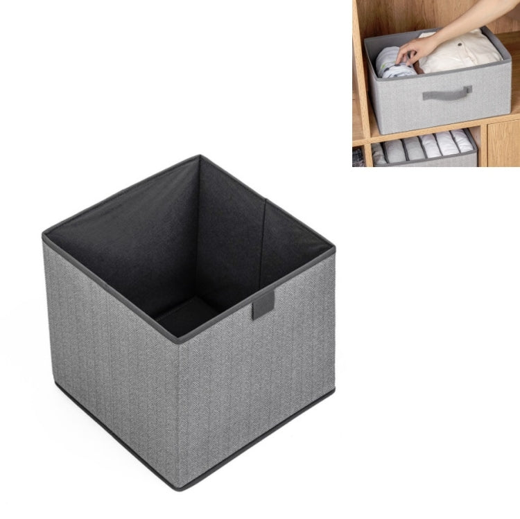 Non-woven Drawer Storage Box Square Uncovered Clothing Debris Sorting Box, Capacity:29L