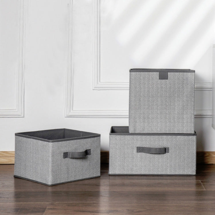 Non-woven Drawer Storage Box Square Uncovered Clothing Debris Sorting Box, Capacity:29L