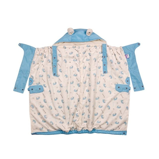 Waterproof Warm Baby Carrier Coat Cover Cape Cloak Infant Backpack Cover