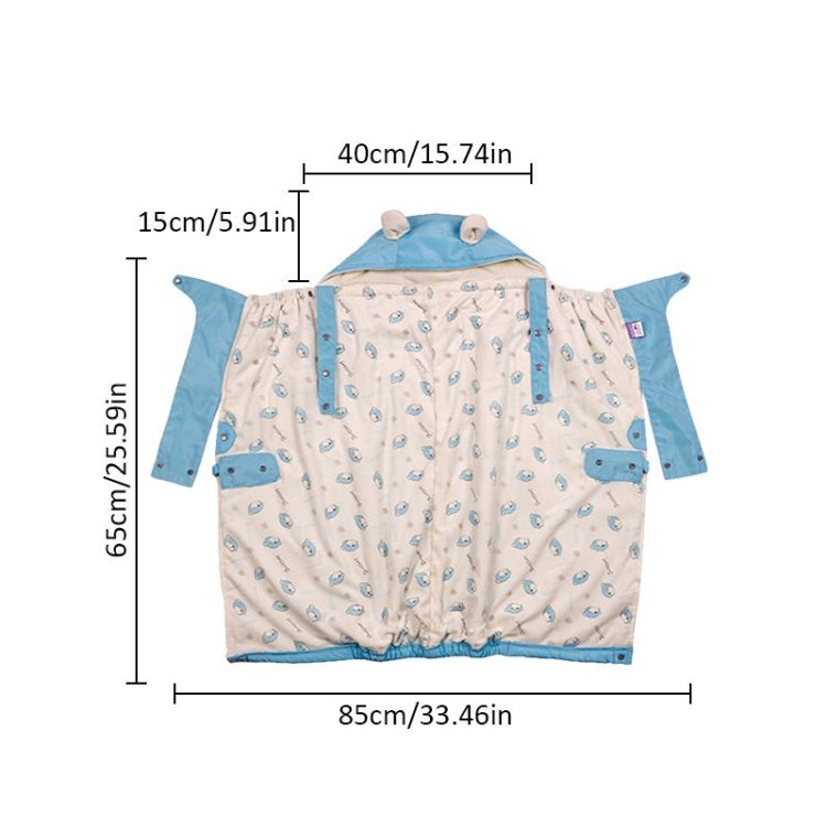 Waterproof Warm Baby Carrier Coat Cover Cape Cloak Infant Backpack Cover