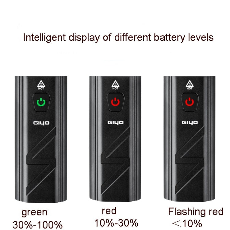 GIYO Y8 Bike Front Light USB Rechargeable Waterproof Bike Front Light