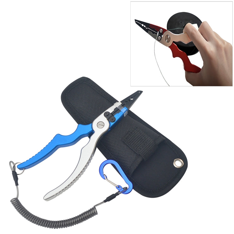 Aluminum Alloy Fishing Pliers Curved Handle Rod Clamp