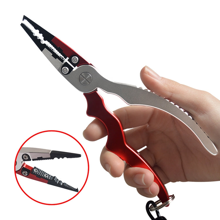 Aluminum Alloy Fishing Pliers Curved Handle Rod Clamp