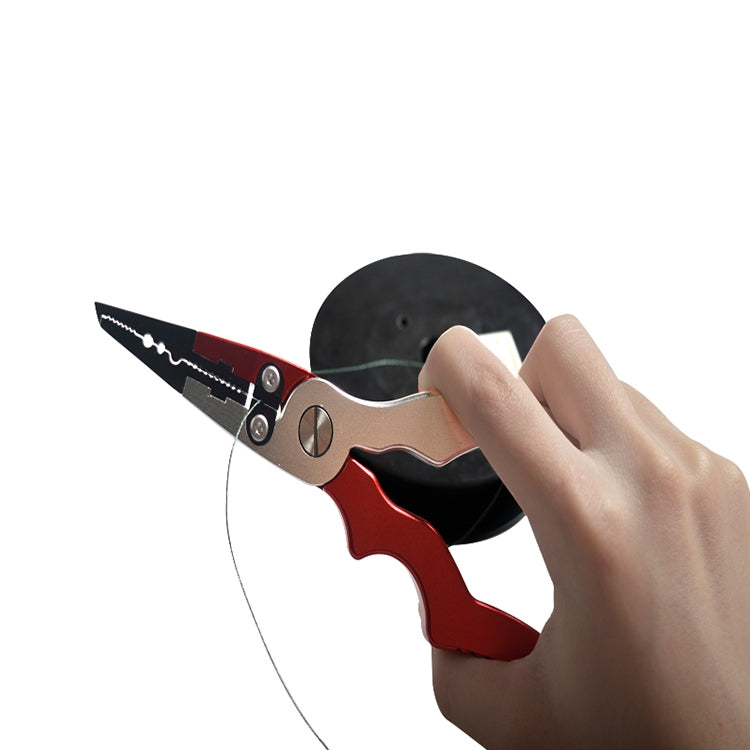 Aluminum Alloy Fishing Pliers Curved Handle Rod Clamp