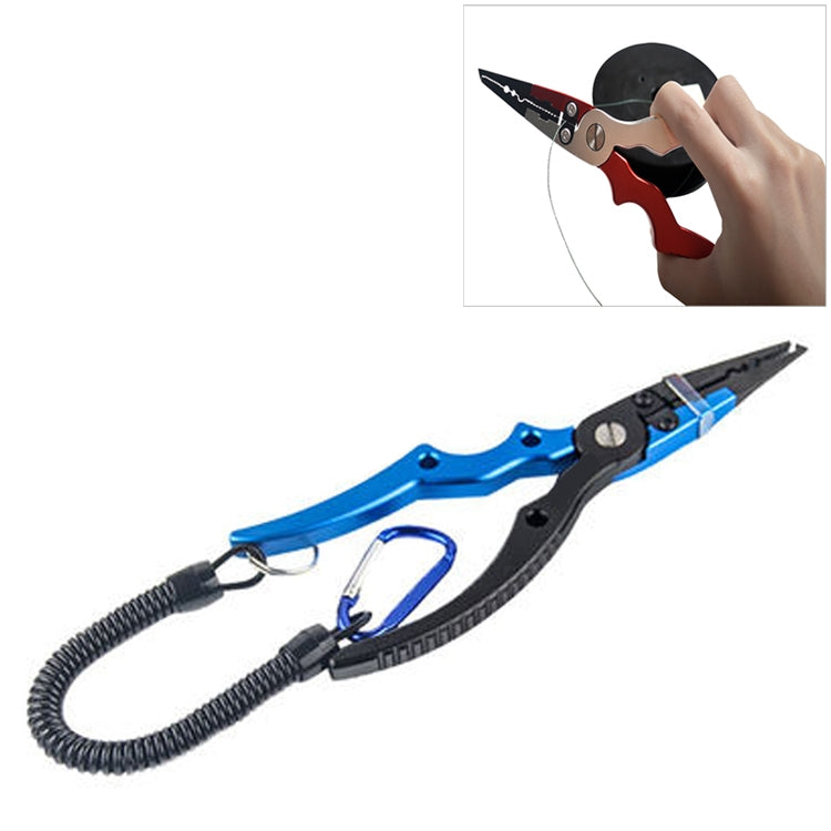 Aluminum Alloy Fishing Pliers Curved Handle Rod Clamp
