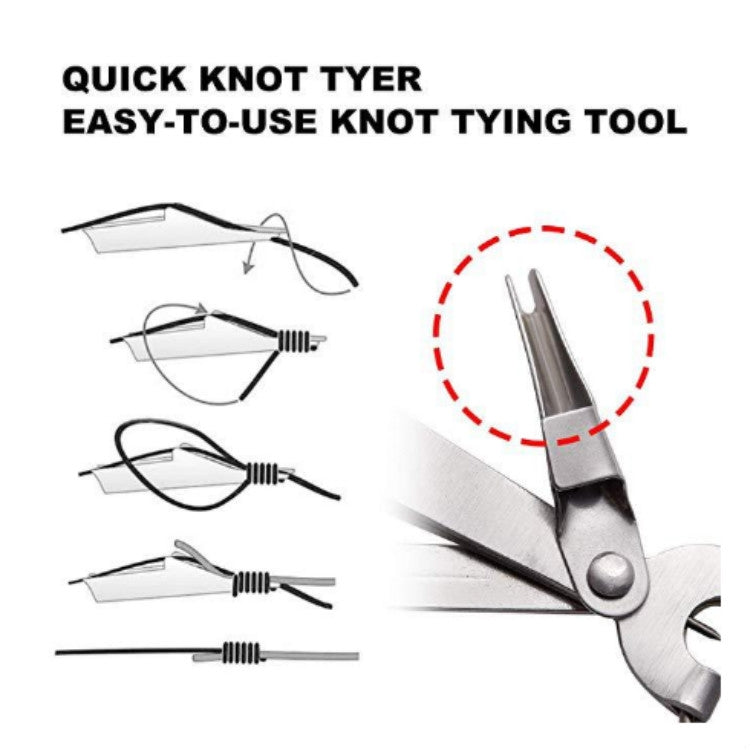 Outdoor Fishing Supplies Fishing Clamp Fishing Line Scissors Telescopic Keychain, Style:3 in 1 With Keychain