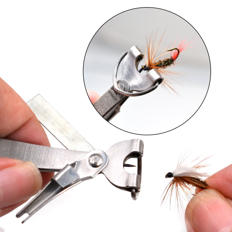 Outdoor Fishing Supplies Fishing Clamp Fishing Line Scissors Telescopic Keychain, Style:3 in 1 With Keychain