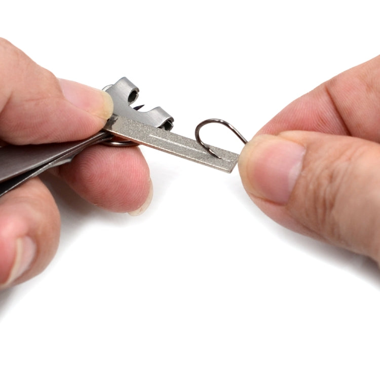 Outdoor Fishing Supplies Fishing Clamp Fishing Line Scissors Telescopic Keychain, Style:2 in 1 With Keychain