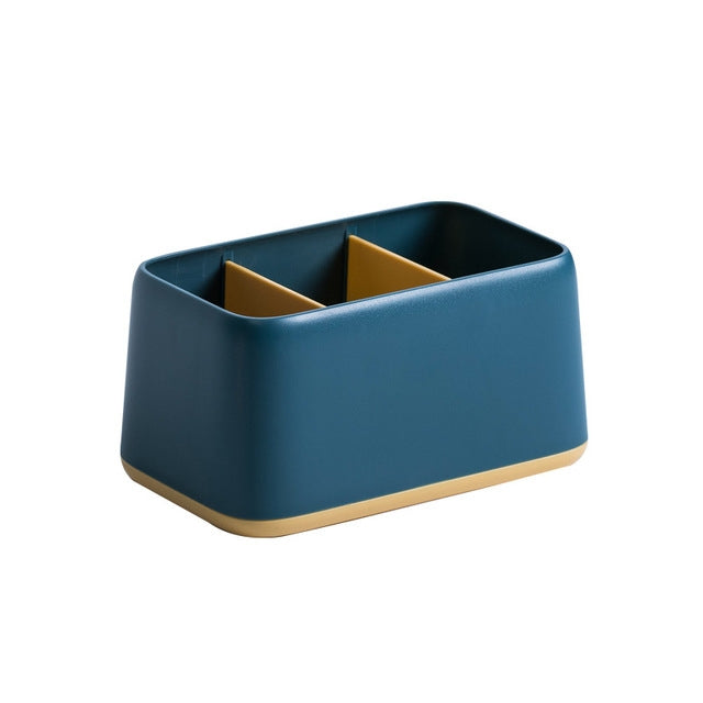 Matching Colors 3 Grids Desktop Organizing Storage Box Remote Control Fragmentation Small Object Placement Box