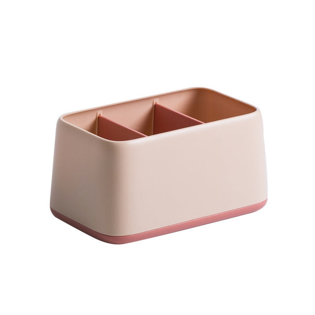 Matching Colors 3 Grids Desktop Organizing Storage Box Remote Control Fragmentation Small Object Placement Box