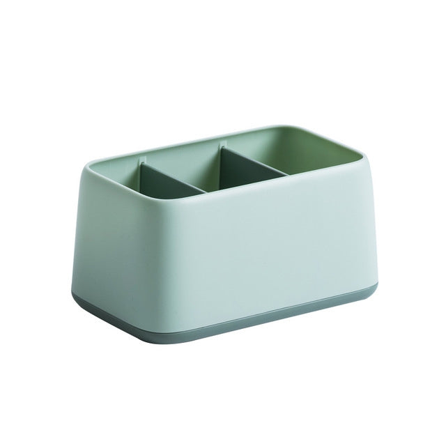 Matching Colors 3 Grids Desktop Organizing Storage Box Remote Control Fragmentation Small Object Placement Box