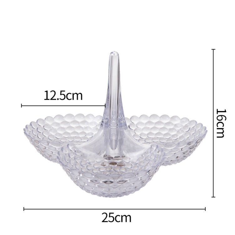 Fruit Storage Multi-layer Superimposed Fruit Tray Living Room Coffee Table Home Candy Tray, Color:Single Layer White