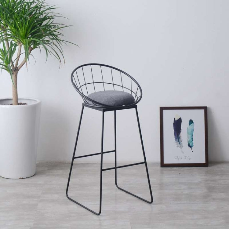 Simple High Stool Creative Casual Nordic Ring Cafe bBar Table and Chair, Size:High 45cm