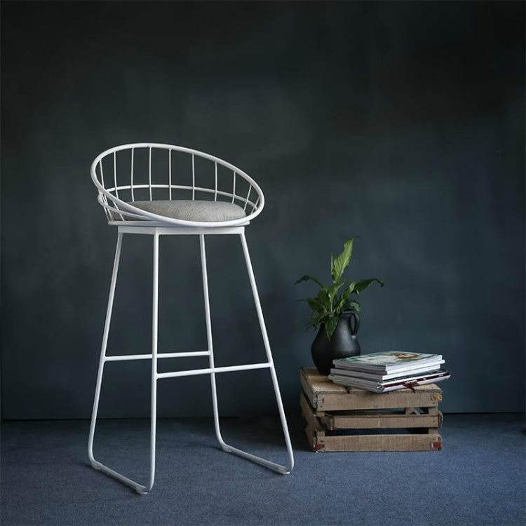 Simple High Stool Creative Casual Nordic Ring Cafe bBar Table and Chair, Size:High75cm