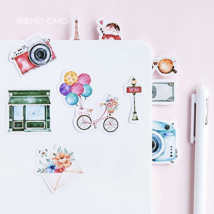 Travel Adhesive Decorative Stickers DIY Decoration Diary Stationery Stickers