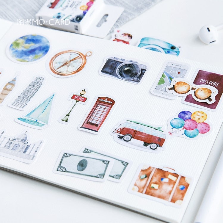 Travel Adhesive Decorative Stickers DIY Decoration Diary Stationery Stickers