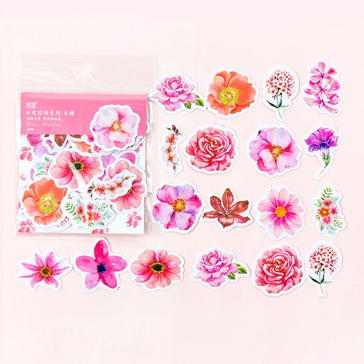 Journal Decoracion Cute Diary Flower Stickers Scrapbooking Flakes