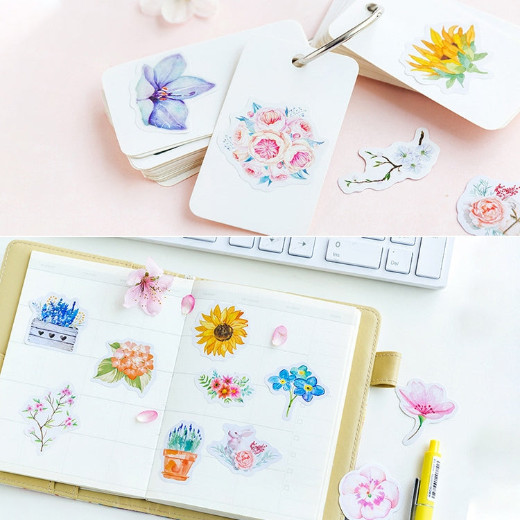 Journal Decoracion Cute Diary Flower Stickers Scrapbooking Flakes