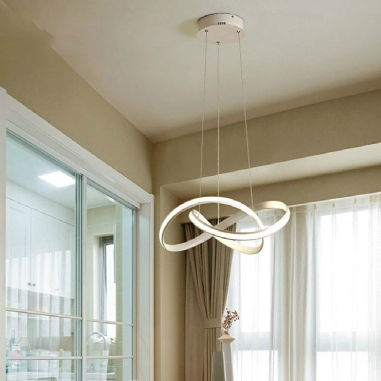 Simple and Creative Personality LED Living Room Bedroom Dining Room Chandelier, Diameter: 50cm, Light Color:Warm White(White)