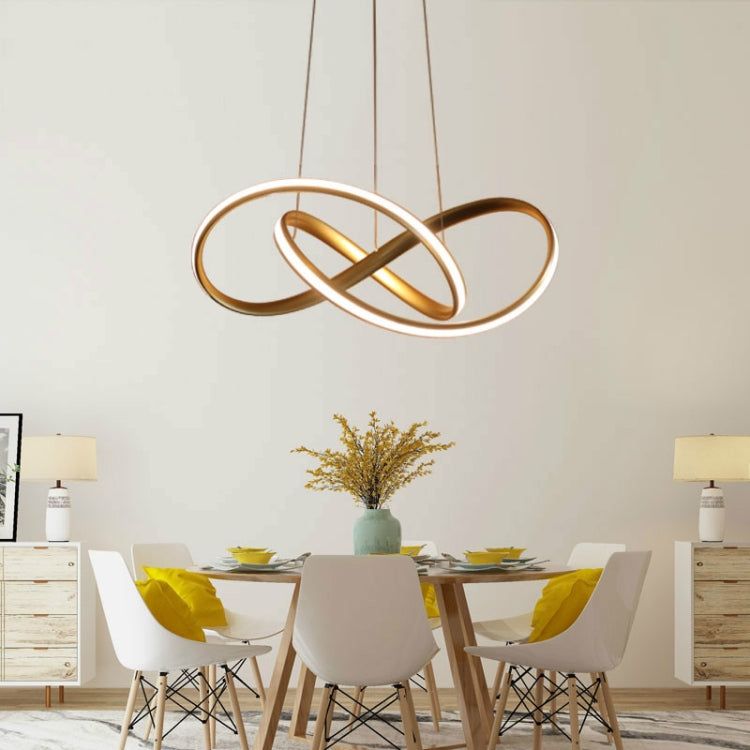 Simple and Creative Personality LED Living Room Bedroom Dining Room Chandelier, Diameter: 50cm, Light Color:Warm White(White)