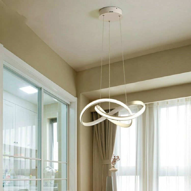 Simple and Creative Personality LED Living Room Bedroom Dining Room Chandelier, Diameter: 50cm, Light Color:Smart 3 Colors(White)