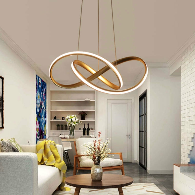 Simple and Creative Personality LED Living Room Bedroom Dining Room Chandelier, Diameter: 50cm, Light Color:Smart 3 Colors(White)