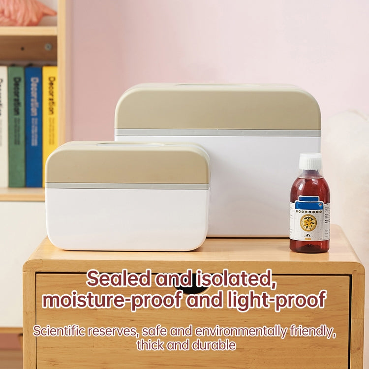 Multifunctional Household Dustproof Family Safety Emergency Storage Box Double-layer Medicine Case, Size:L