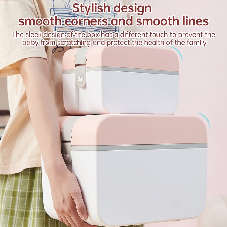 Multifunctional Household Dustproof Family Safety Emergency Storage Box Double-layer Medicine Case, Size:L