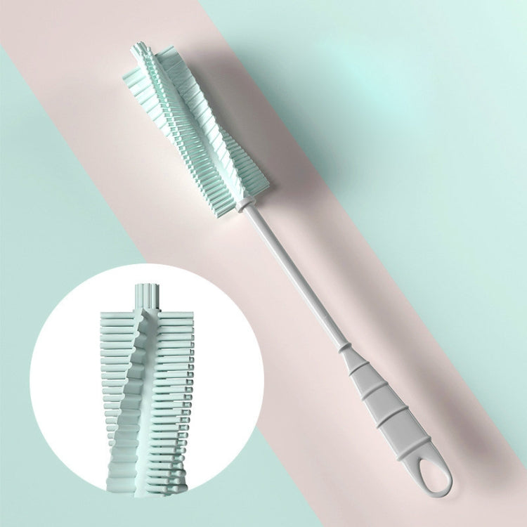 3 PCS Silicone Baby Bottle Long Handle Cup Cleaning Brush 360 Degree Rotating Bottle Brush