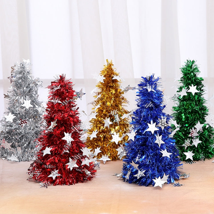 Mini Desktop Christmas Tree Hotel Shopping Mall Christmas Decoration, Size: With Five-pointed Star