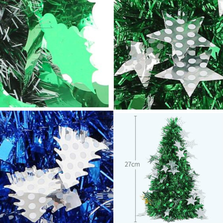 Mini Desktop Christmas Tree Hotel Shopping Mall Christmas Decoration, Size: With Five-pointed Star