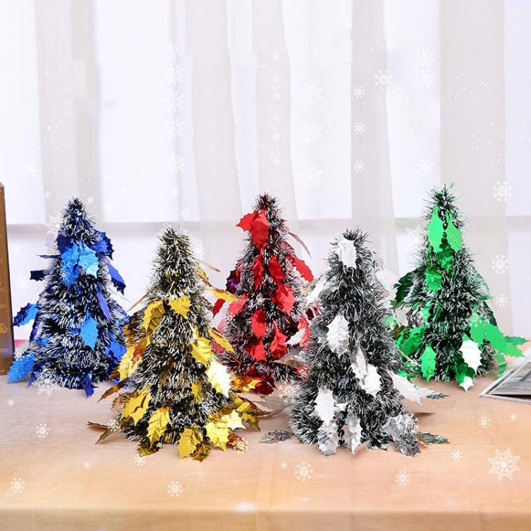 Mini Desktop Christmas Tree Hotel Shopping Mall Christmas Decoration, Size: Leaves