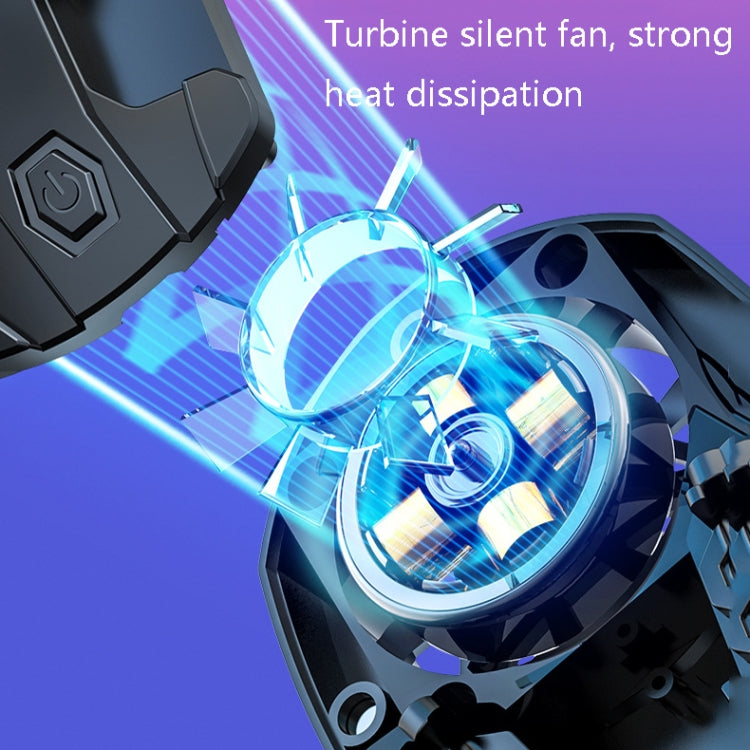 Z02 All-In-One Wind Cooling Mobile Phone Radiator Game Auxiliary Button Shooting Handle, Style:Single Radiator
