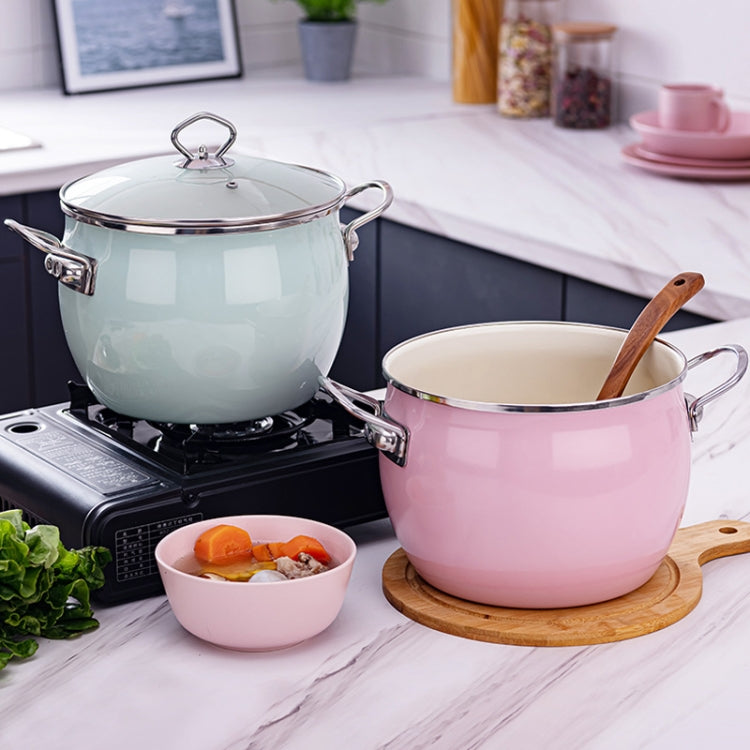 Enamel Soup Pot Uncoated Food Supplement Pot For Induction Cooker