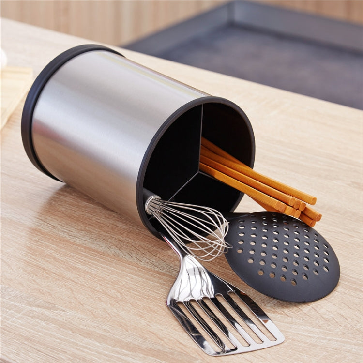 Stainless Steel Round Rotatable Chopsticks Cage Kitchen Tableware Storage Rack Chopstick Holder Drain Chopstick Holder
