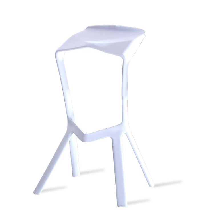 Simple Personality High Bar Stool Plastic Bar Chair Cafe Nordic Geometry Chair