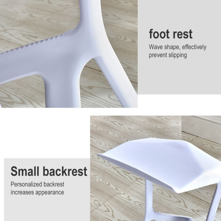 Simple Personality High Bar Stool Plastic Bar Chair Cafe Nordic Geometry Chair