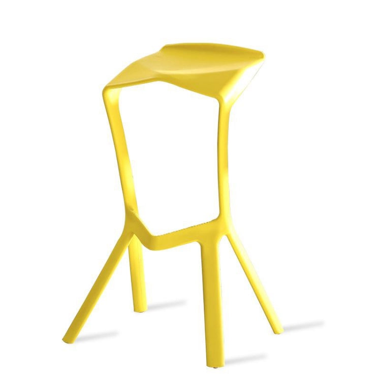 Simple Personality High Bar Stool Plastic Bar Chair Cafe Nordic Geometry Chair