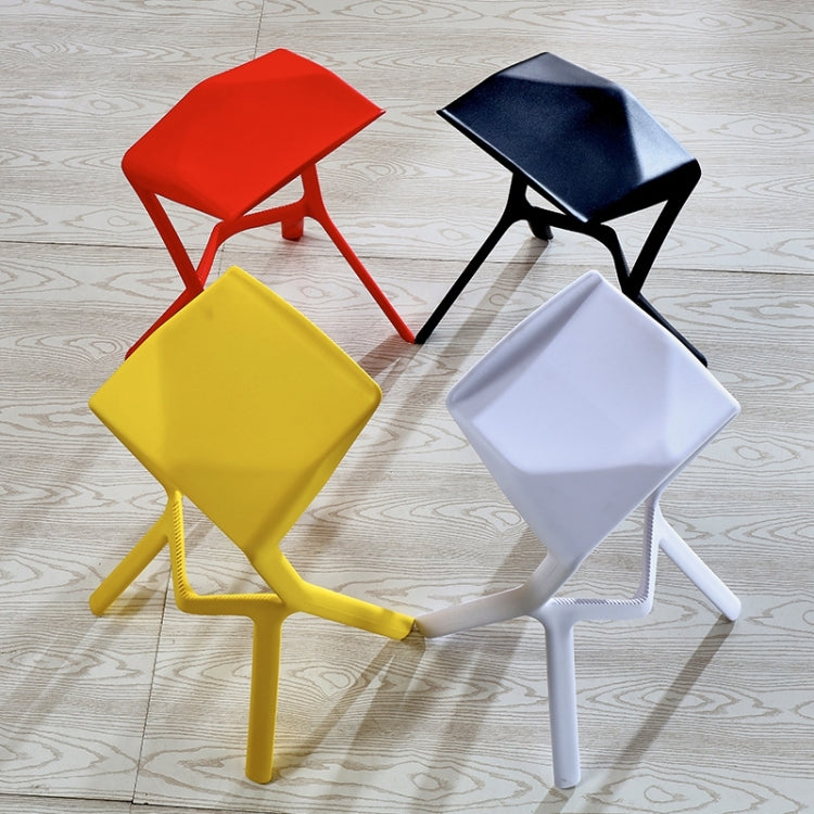 Simple Personality High Bar Stool Plastic Bar Chair Cafe Nordic Geometry Chair