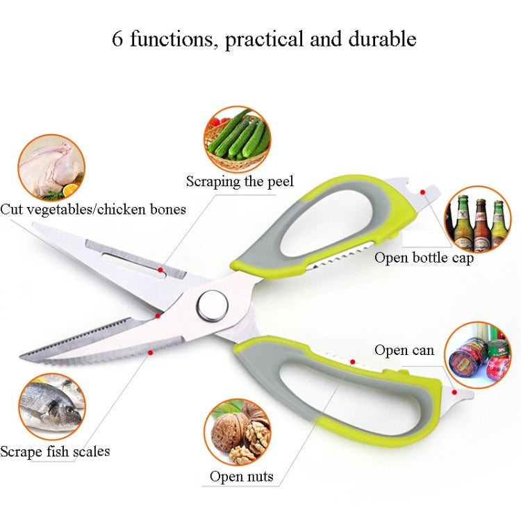 Kitchen Multifunctional Scissors Seafood Detachable Chicken Bone Cleaning Cooked Food Kitchen Tool(Gray(No Logo))