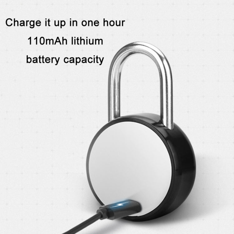 Cabinet Smart USB Padlock Waterproof Bluetooth APP Remote Authorization Fingerprint Lock