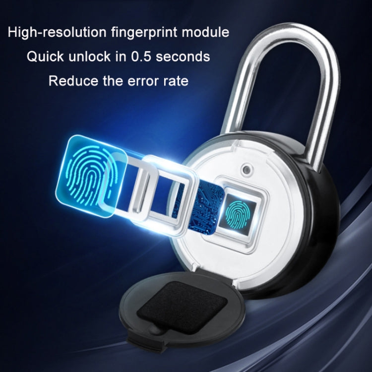 Cabinet Smart USB Padlock Waterproof Bluetooth APP Remote Authorization Fingerprint Lock