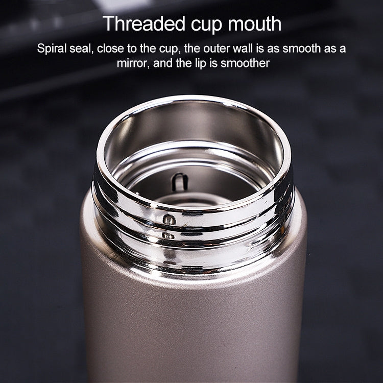 Stainless Steel Business Office Straight Cup Outdoor Portable Insulation Cup, Capacity: 500ml(Rose Gold)