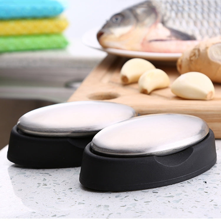 2 PCS 304 Stainless Steel Soap Deodorizing Stainless Steel Soap Fishy Metal Soap Kitchen Novelty Tools