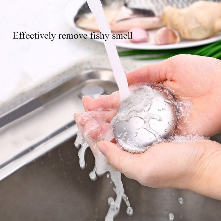 2 PCS 304 Stainless Steel Soap Deodorizing Stainless Steel Soap Fishy Metal Soap Kitchen Novelty Tools