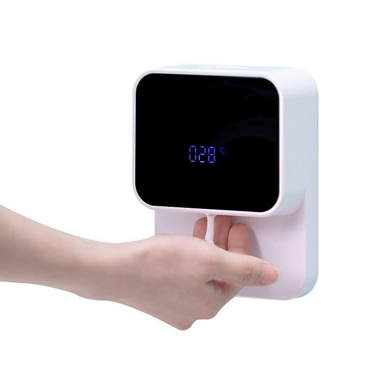 Wall-Mounted LED Smart Sensor Hand Washing Machine  Automatic Sensor Foam Soap Dispenser With Room Temperature Display Function