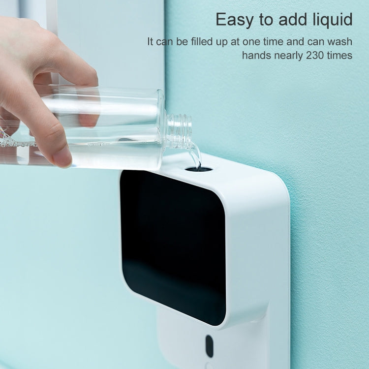 Wall-Mounted LED Smart Sensor Hand Washing Machine  Automatic Sensor Foam Soap Dispenser With Room Temperature Display Function